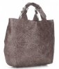 Bőr táska shopper bag Genuine Leather földszínű K216